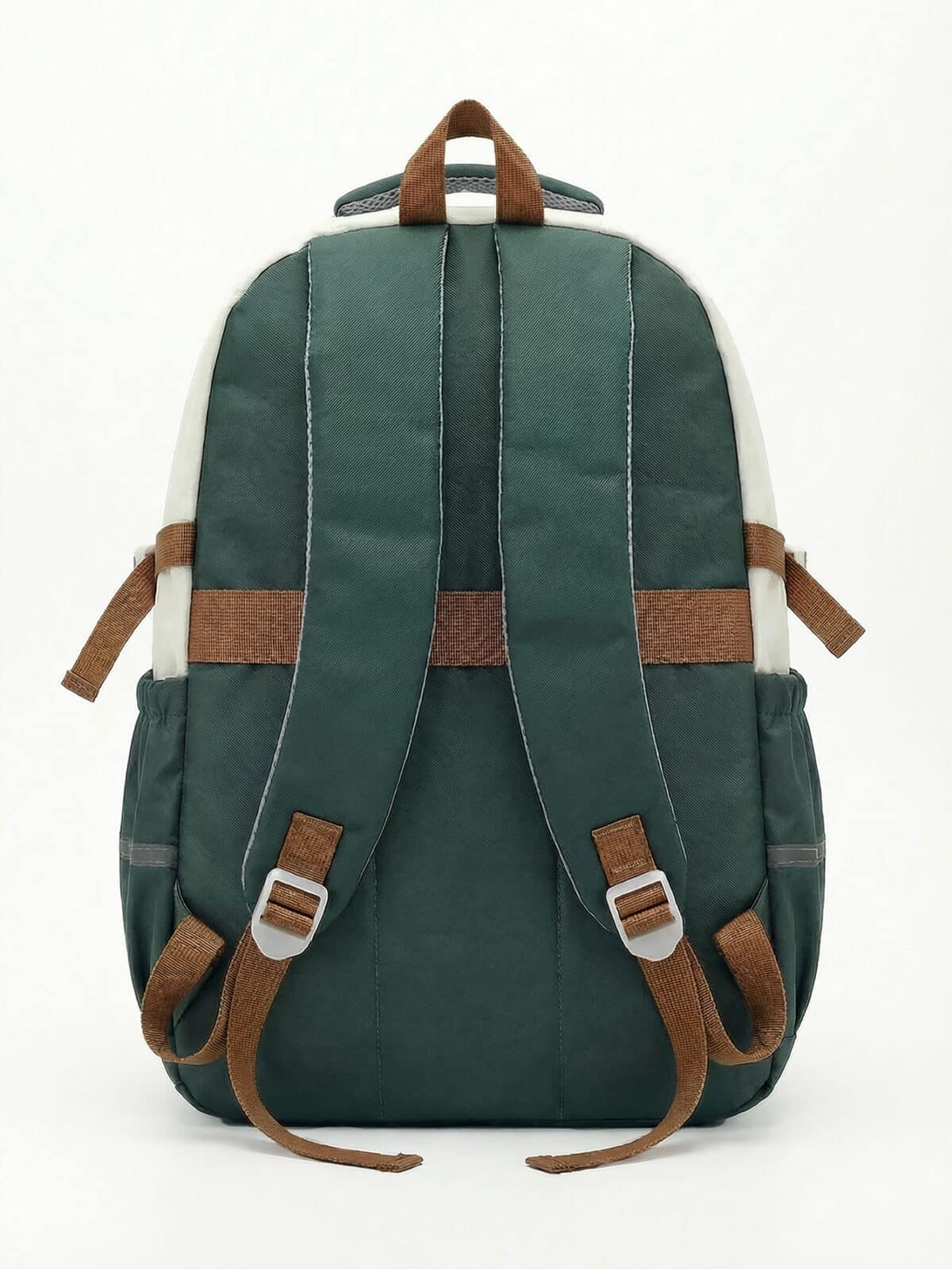 Mochila Ita Bag Soft Girl Urso Fofa Orelhinhas Colorblock Escolar Faculdade Viagem - Imagem 3