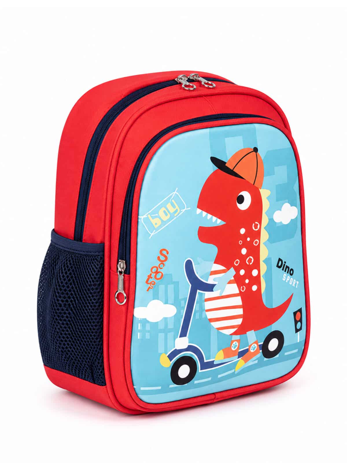 Mochila Infantil Relevo Escolar Creche Pré-Escola Menino Resistente TAM P REF 275 - Imagem 3