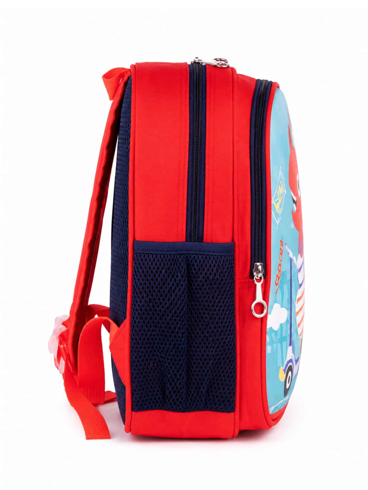 Mochila Infantil Relevo Escolar Creche Pré-Escola Menino Resistente TAM P REF 275 - Imagem 4