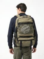 Mochila Streetwear Cargo Vintage Lona Multi Bolsos Aesthetic Grande Unissex Para Escola - Imagem 3