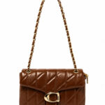 Bolsa Feminina Transversal Matelassê Luxo Alça Corrente Dourada Blogueira