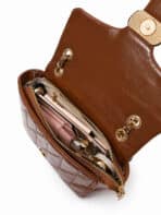 Bolsa Feminina Transversal Matelassê Luxo Alça Corrente Dourada Blogueira - Imagem 7