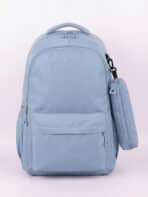 Mochila De Costas Minimalista Aesthetic Grande Capacidade Com Estojo Para Escola e Viagem