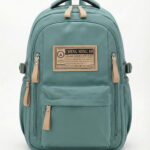 Mochila De Costas Aesthetic Grande Capacidade Estilo Coreano Minimalista Vintage Com Multi Bolsos