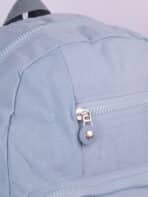 Kit Mochila e Estojo Escolar Juvenil Faculdade Nylon Impermeável Pequena Liso C304 - Imagem 6