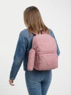 Kit Mochila e Estojo Escolar Juvenil Faculdade Nylon Impermeável Pequena Liso C305 - Imagem 5