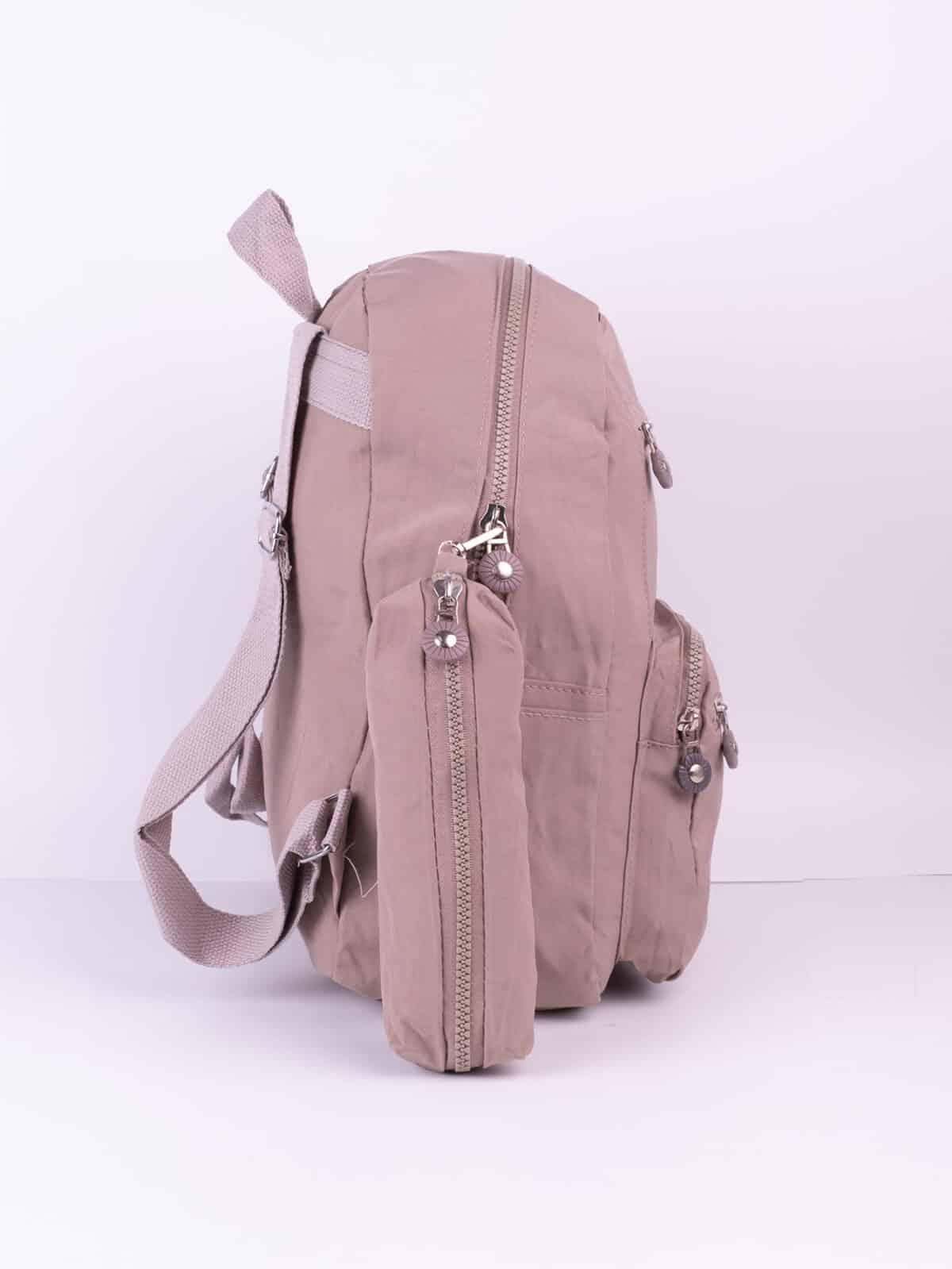 Kit Mochila e Estojo Escolar Juvenil Faculdade Nylon Impermeável Pequena Liso C306 - Imagem 4