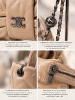 Bolsa Feminina Formato De Laço Matelassê Luxo Blogueira Alça De Corrente - Imagem 5