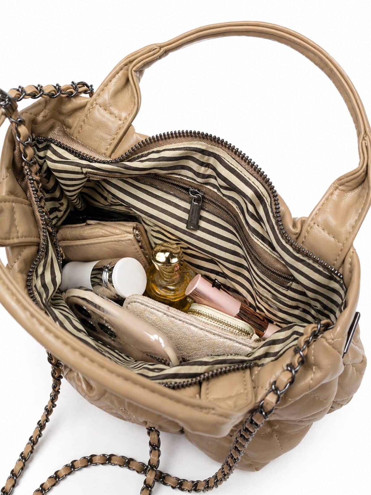 Bolsa Feminina Formato De Laço Matelassê Luxo Blogueira Alça De Corrente - Imagem 8