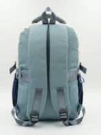 Mochila De Costas Colorblock Lettering Harajuku Grande Capacidade Com Ursinho De Pelúcia - Imagem 3