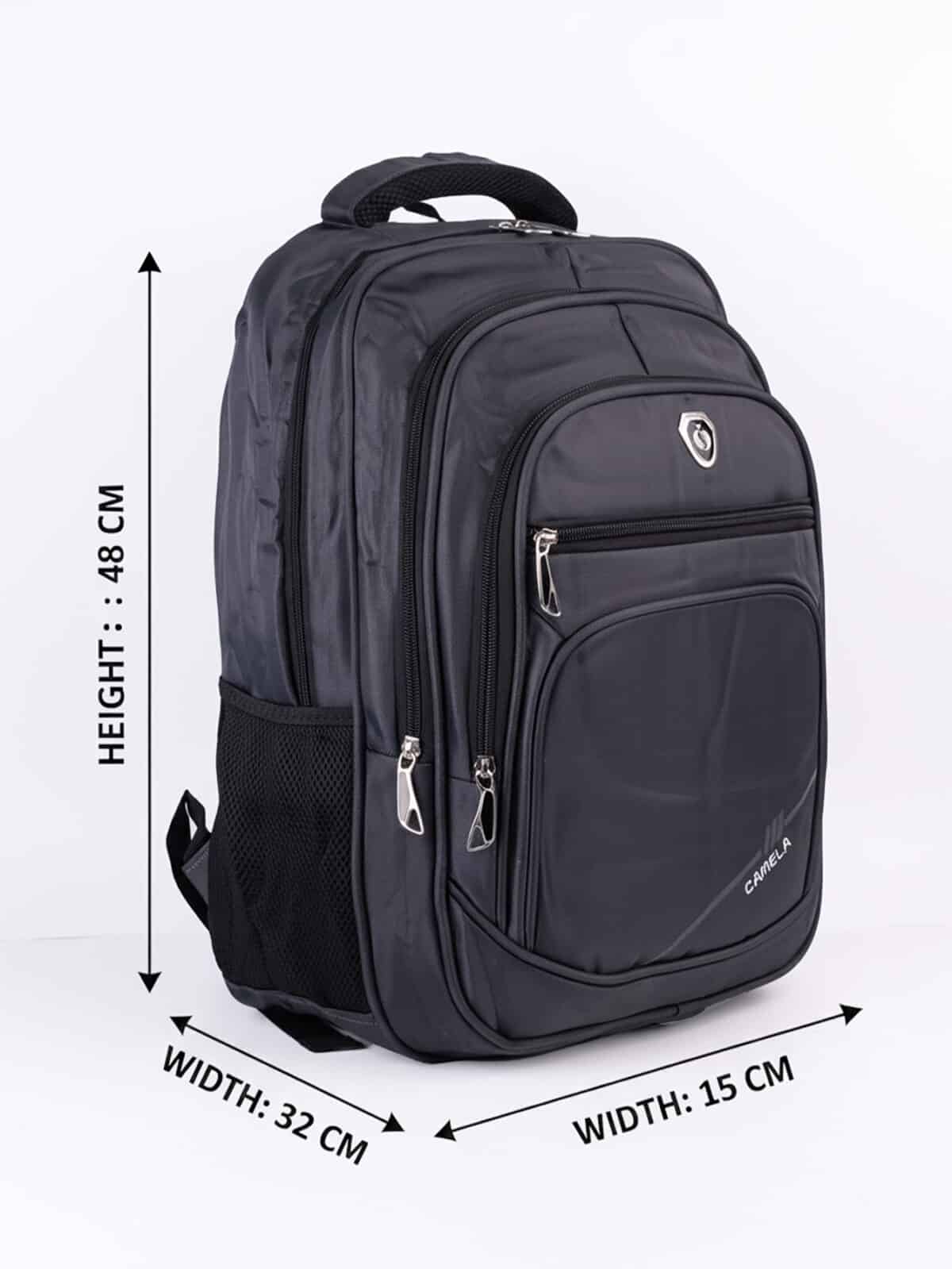 Mochila Masculina Minimalista Preta Grande Capacidade Para Notebook E Viagem 2561 - Imagem 8