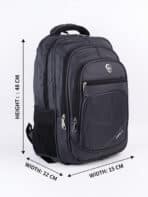 Mochila Masculina Minimalista Preta Grande Capacidade Para Notebook E Viagem 2561 - Imagem 8