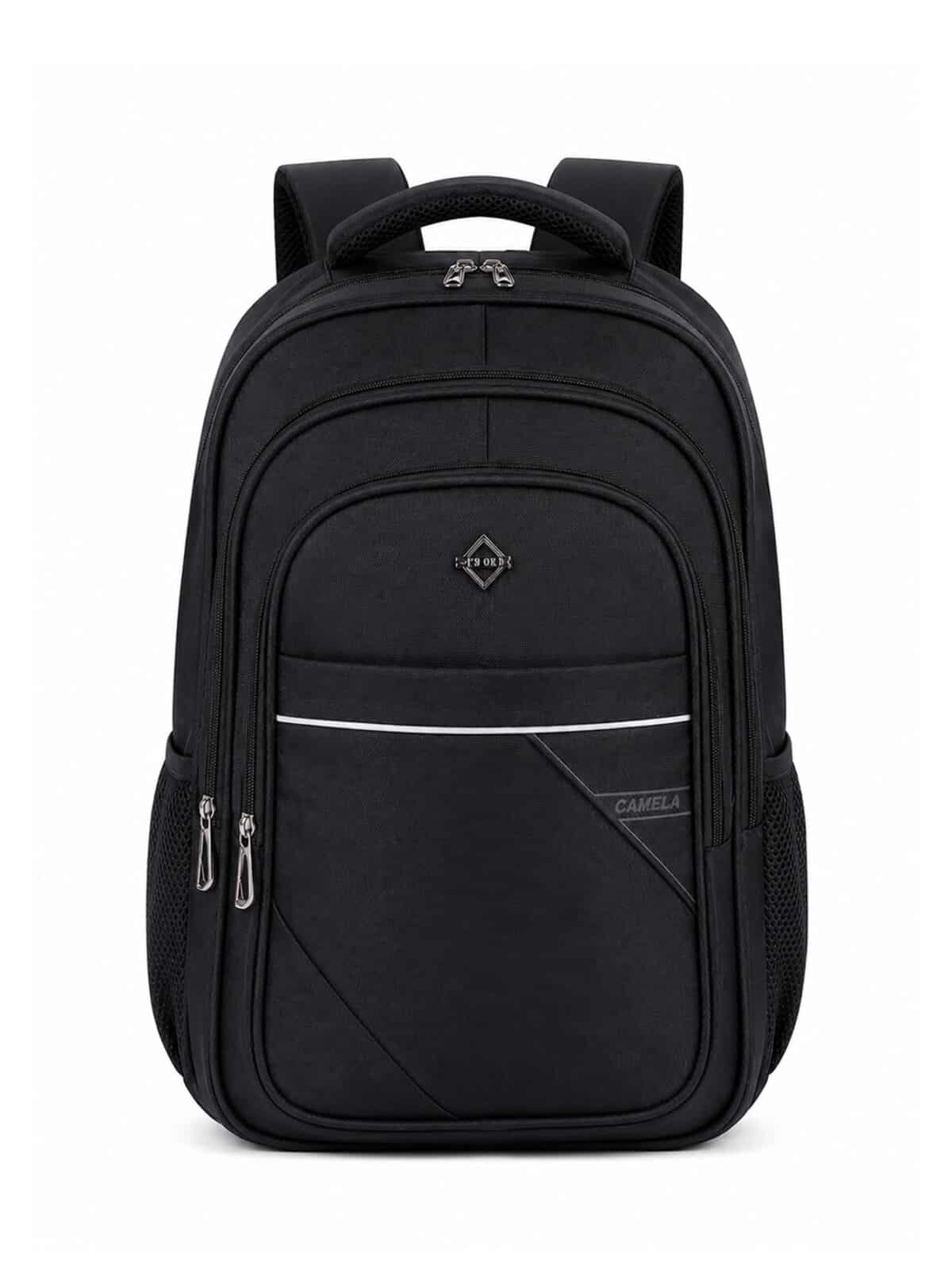 Mochila Masculina Minimalista Preta Grande Capacidade Para Notebook E Viagem 2562 - Imagem 2