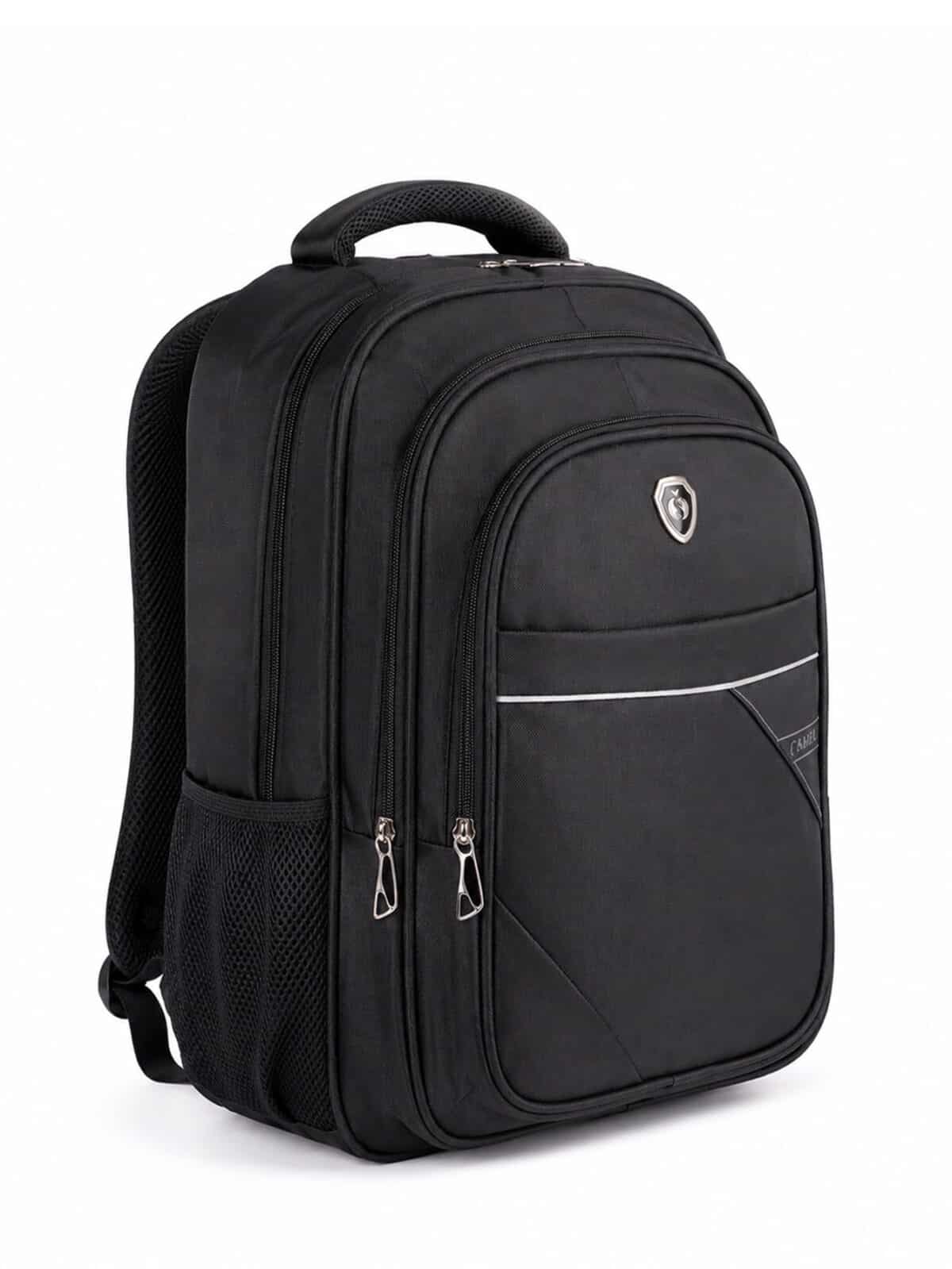 Mochila Masculina Minimalista Preta Grande Capacidade Para Notebook E Viagem 2562 - Imagem 3