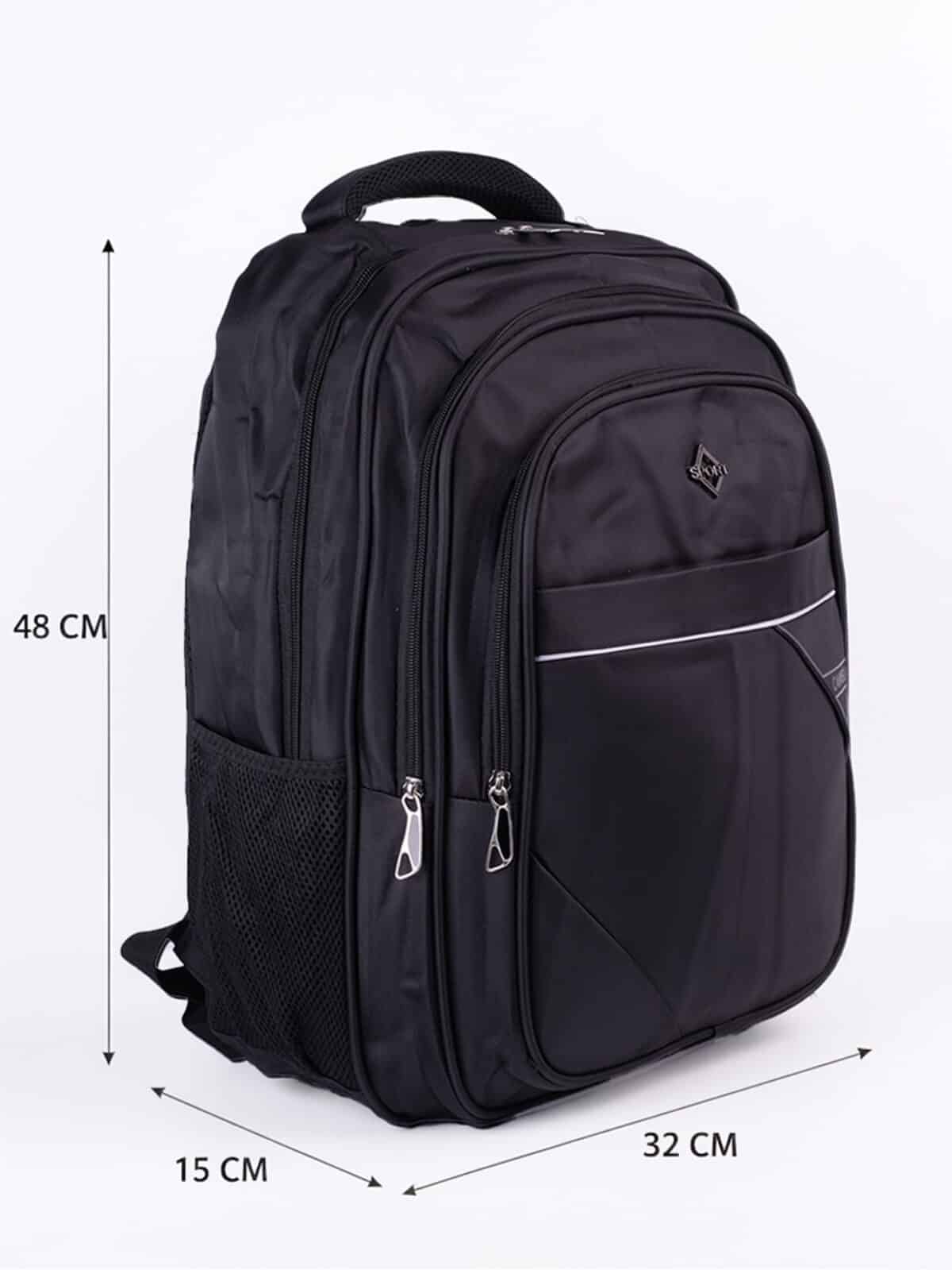 Mochila Masculina Minimalista Preta Grande Capacidade Para Notebook E Viagem 2562 - Imagem 9