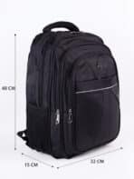 Mochila Masculina Minimalista Preta Grande Capacidade Para Notebook E Viagem 2562 - Imagem 9