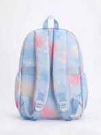 Mochila De Costas Soft Girl Estampa Galáxia Pastel Detalhe Holográfico Multi Bolsos Abertura 180 Graus - Imagem 3