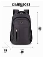 Mochila Reforçada Extra Grande Impermeável – Nylon Resistente e Muito Espaço 3007 - Imagem 7