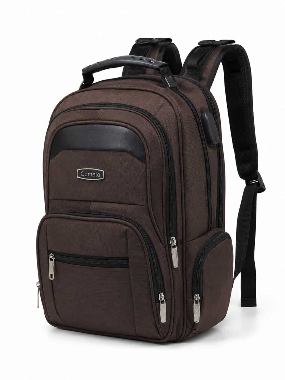 Mochila Masculina Notebook Reforçada Anti-furto Com Cadeado E Entrada USB Grande Trabalho Viagem C-11 - Imagem 3