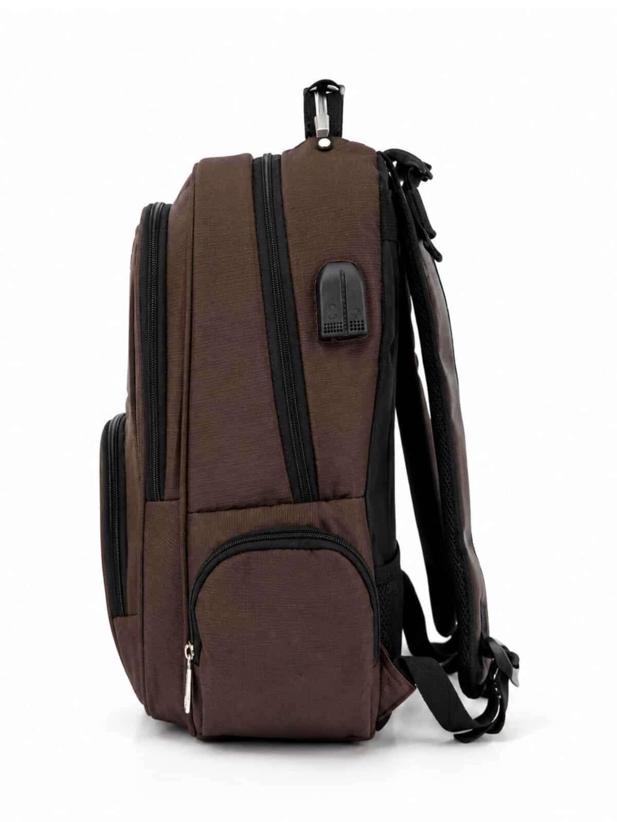 Mochila Masculina Notebook Reforçada Anti-furto Com Cadeado E Entrada USB Grande Trabalho Viagem C-11 - Imagem 4
