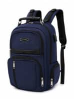 Mochila Masculina Notebook Reforçada Anti-furto Com Cadeado E Entrada USB Grande Trabalho Viagem C-12 - Imagem 3