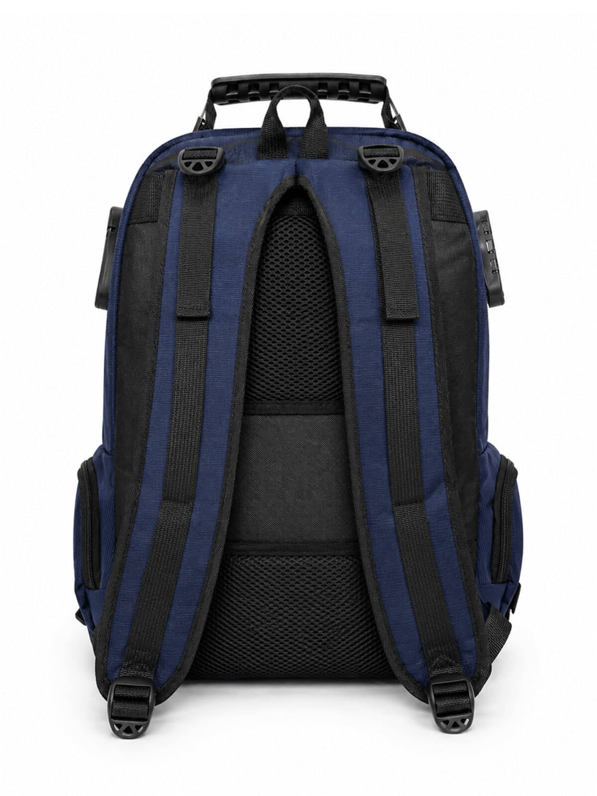 Mochila Masculina Notebook Reforçada Anti-furto Com Cadeado E Entrada USB Grande Trabalho Viagem C-12 - Imagem 6