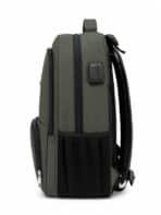 Mochila Notebook Reforçada Executiva Couro Sintético Premium Anti-furto Com Cadeado E USB C-13 - Imagem 5