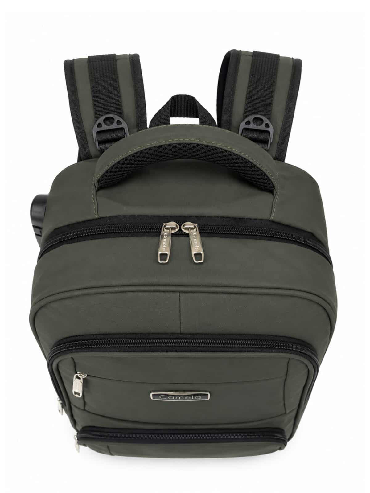 Mochila Notebook Reforçada Executiva Couro Sintético Premium Anti-furto Com Cadeado E USB C-13 - Imagem 6