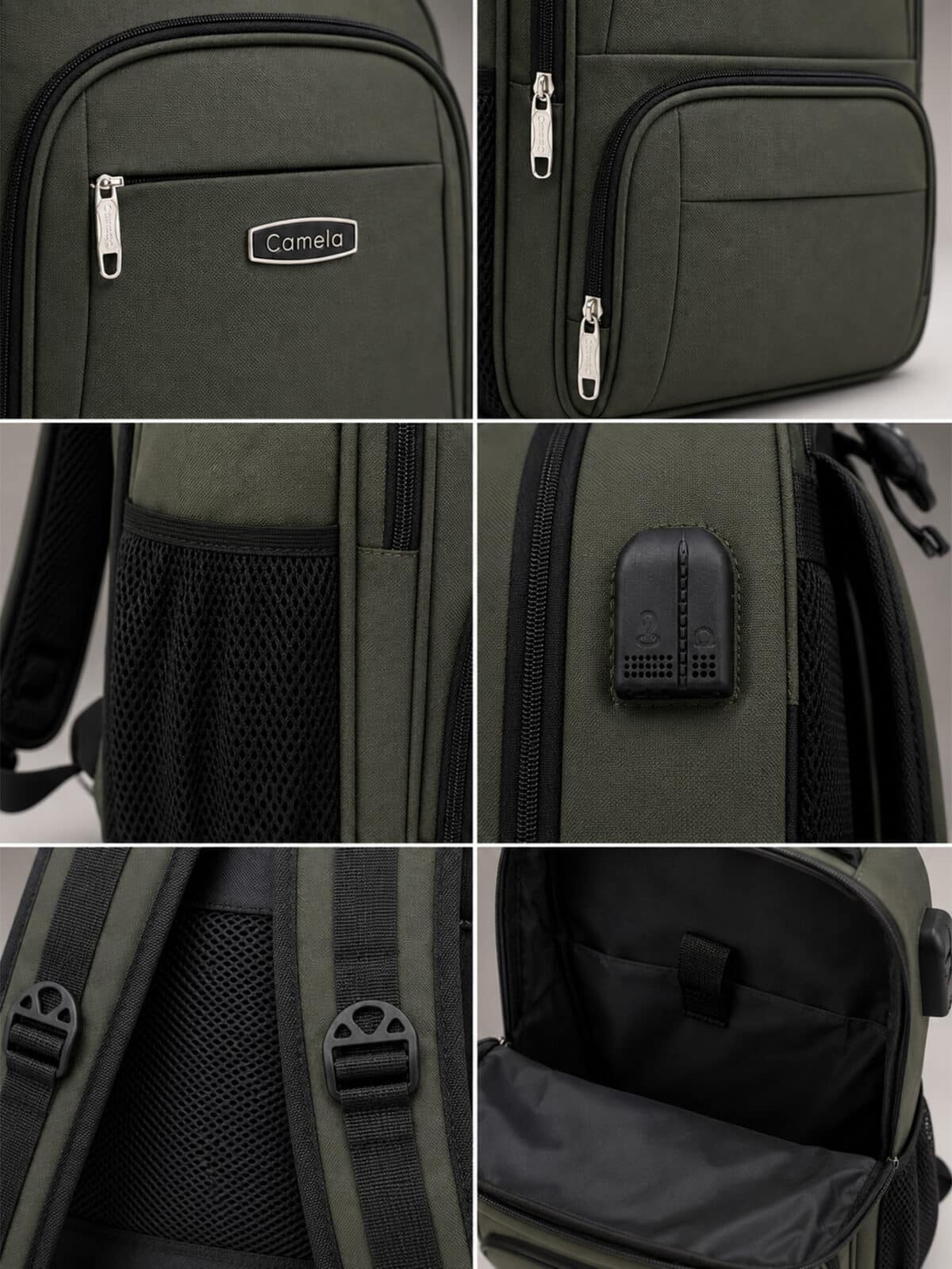 Mochila Notebook Reforçada Executiva Couro Sintético Premium Anti-furto Com Cadeado E USB C-13 - Imagem 9