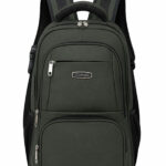Mochila Notebook Reforçada Executiva Couro Sintético Premium Anti-furto Com Cadeado E USB C-14