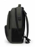 Mochila Notebook Reforçada Executiva Couro Sintético Premium Anti-furto Com Cadeado E USB C-14 - Imagem 4