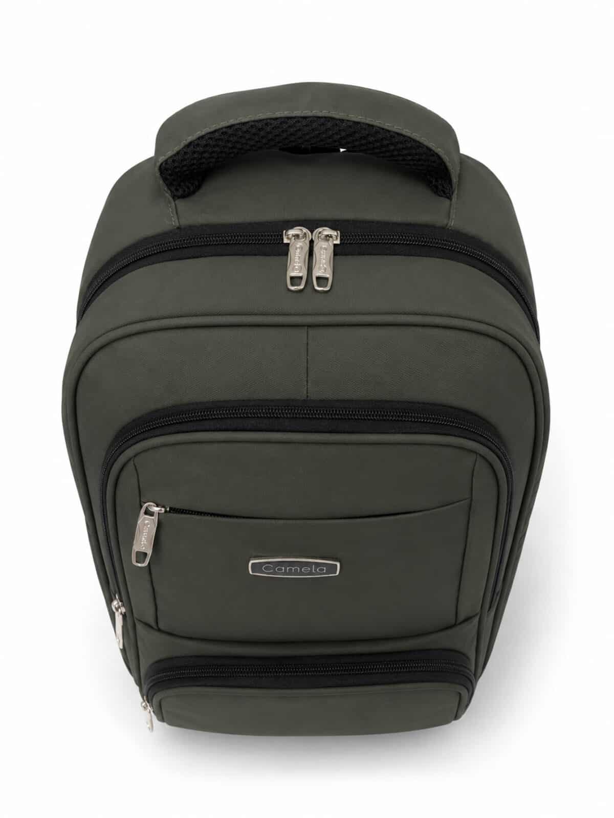 Mochila Notebook Reforçada Executiva Couro Sintético Premium Anti-furto Com Cadeado E USB C-14 - Imagem 6