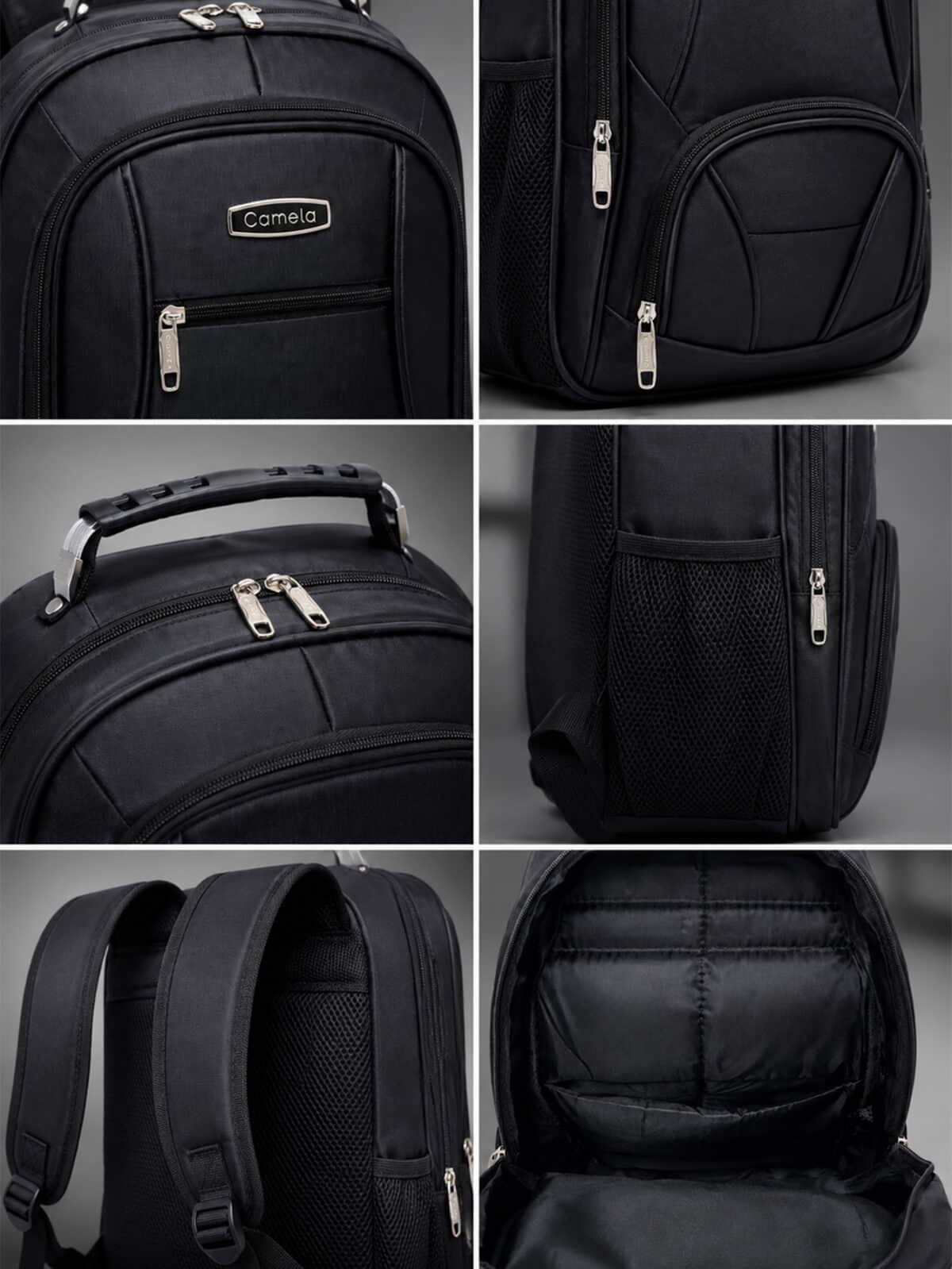 Mochila Notebook Reforçada Impermeável Nylon Masculina Feminina Escolar Trabalho Viagem Grande C-15 - Imagem 8