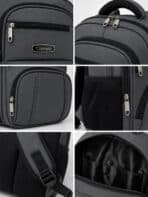 Mochila Masculina Notebook Impermeável Reforçada Compacta Slim Trabalho Escola C-18 - Imagem 8