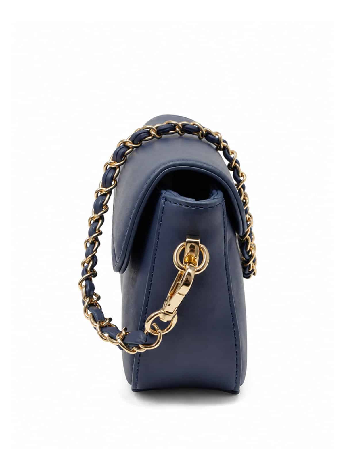 Bolsa Feminina Transversal Tiracolo Luxo Elegante Alça Corrente Moda Blogueira - Imagem 5