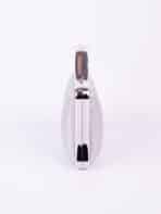 Bolsa de Mão Clutch Prata Rígida com Alça Fixa Metálica Festa Madrinha Casamento Formatura Luxo - Imagem 6