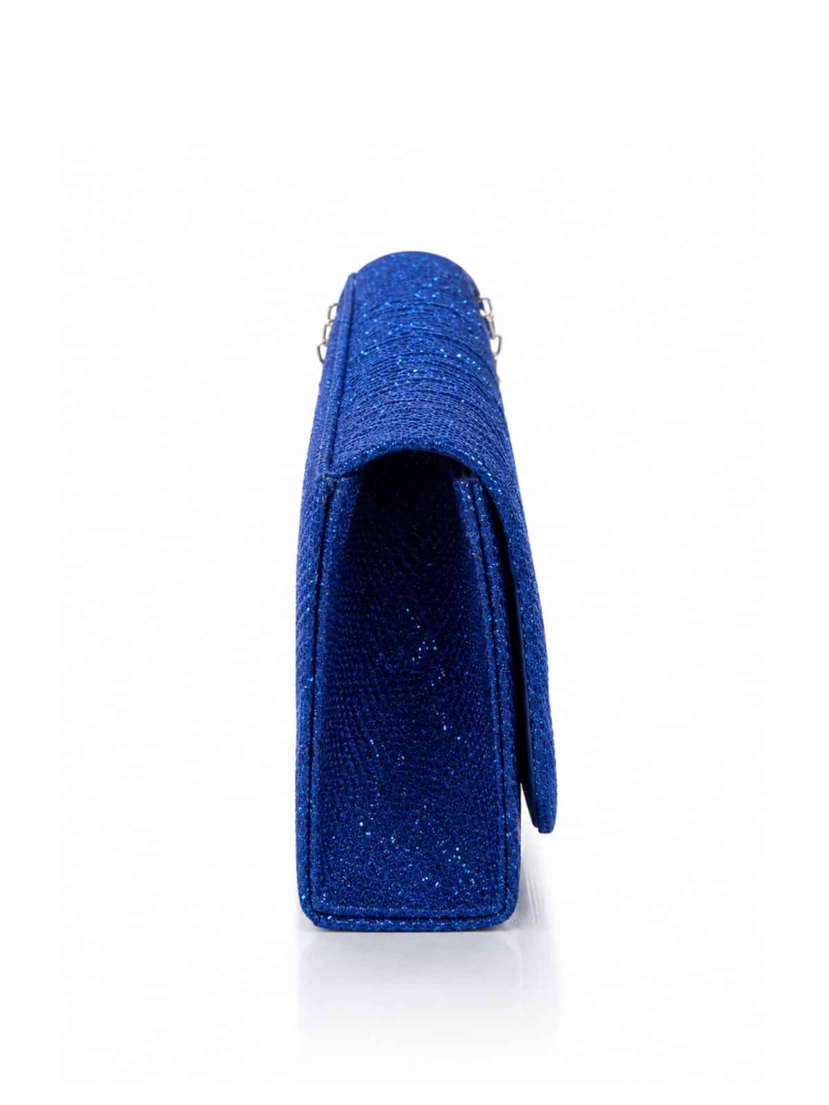 Bolsa Feminina Clutch De Festa Com Brilho Elegante Luxo Alça Corrente Removível C600-16 - Imagem 5