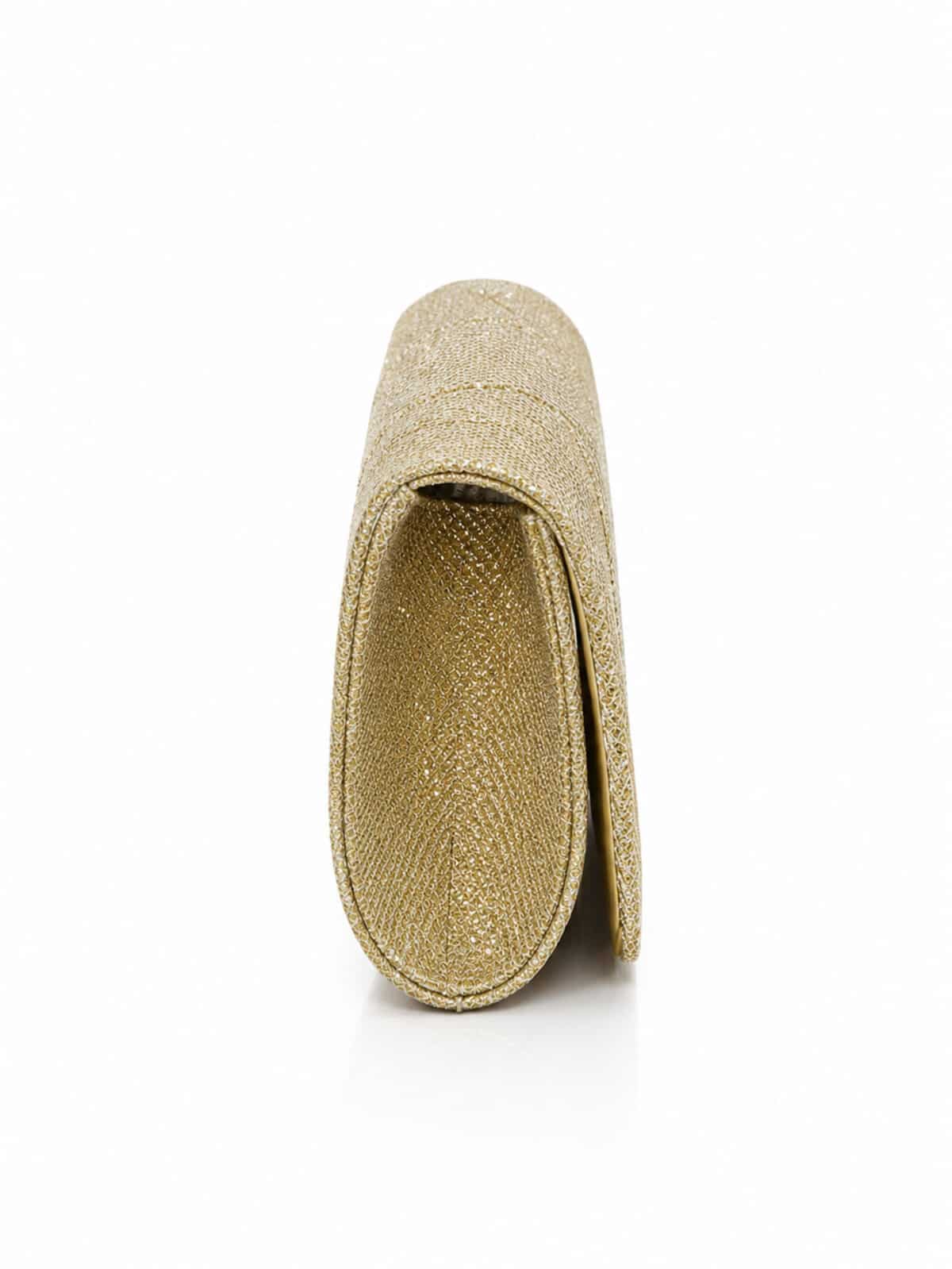 Bolsa Feminina Clutch De Festa Com Brilho Elegante Luxo Alça Corrente Removível C600-17 - Imagem 6