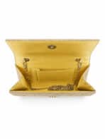 Bolsa Feminina Clutch De Festa Com Brilho Elegante Luxo Alça Corrente Removível C600-17 - Imagem 7