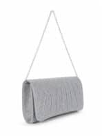 Bolsa Feminina Clutch De Festa Com Brilho Elegante Luxo Alça Corrente Removível C600-18 - Imagem 3