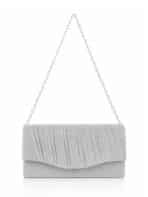 Bolsa Feminina Clutch De Festa Com Brilho Elegante Luxo Alça Corrente Removível C600-19