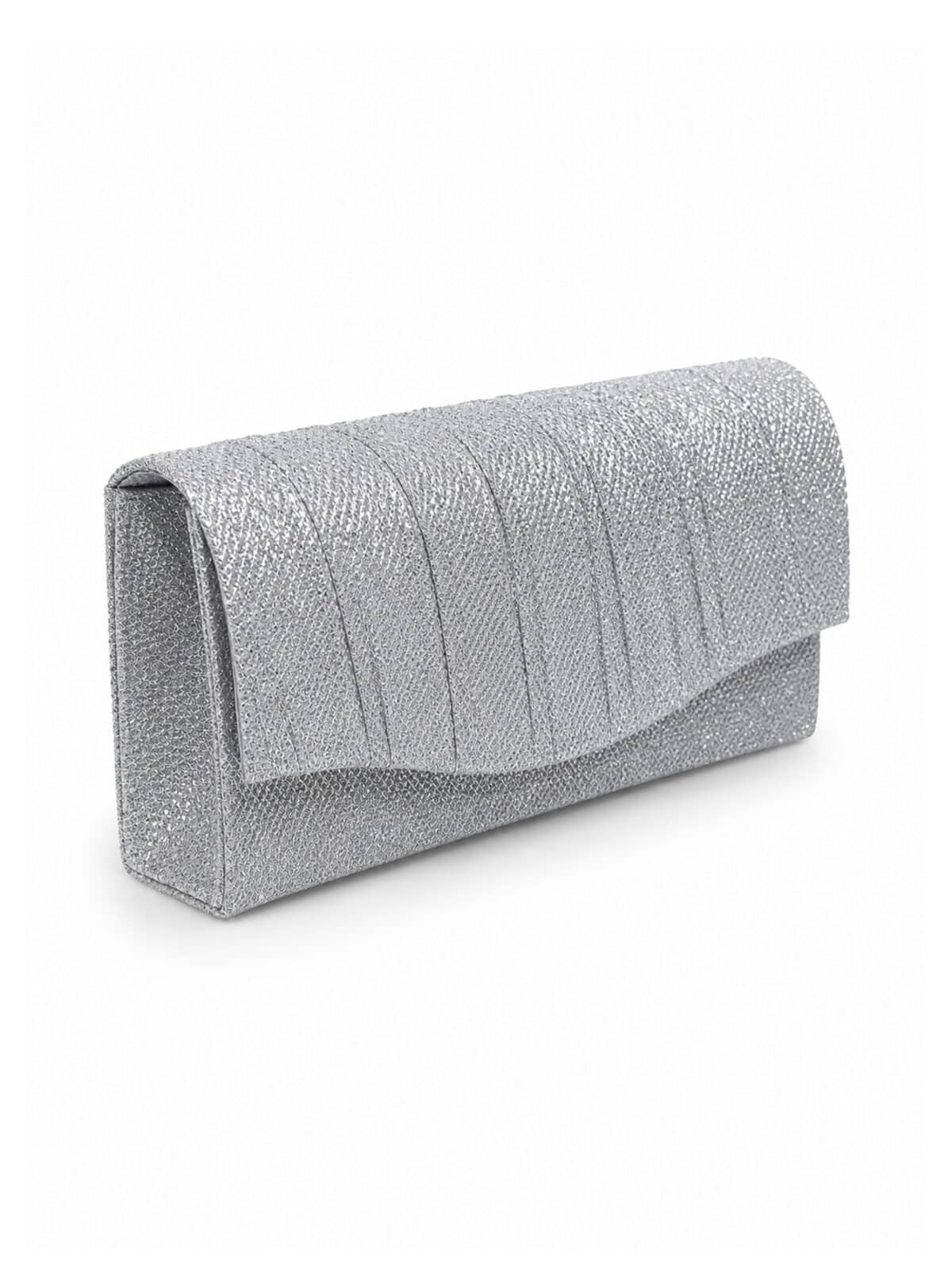 Bolsa Feminina Clutch De Festa Com Brilho Elegante Luxo Alça Corrente Removível C600-19 - Imagem 3