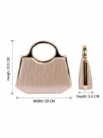 Clutch Bolsa de Festa Luxo Madrinha Casamento Formatura com Alça Rígida de Metal - Imagem 10