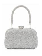 Bolsa Feminina Clutch Luxo Festa Casamento Cristais Strass Brilho Elegante
