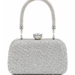 Bolsa Feminina Clutch Luxo Festa Casamento Cristais Strass Brilho Elegante
