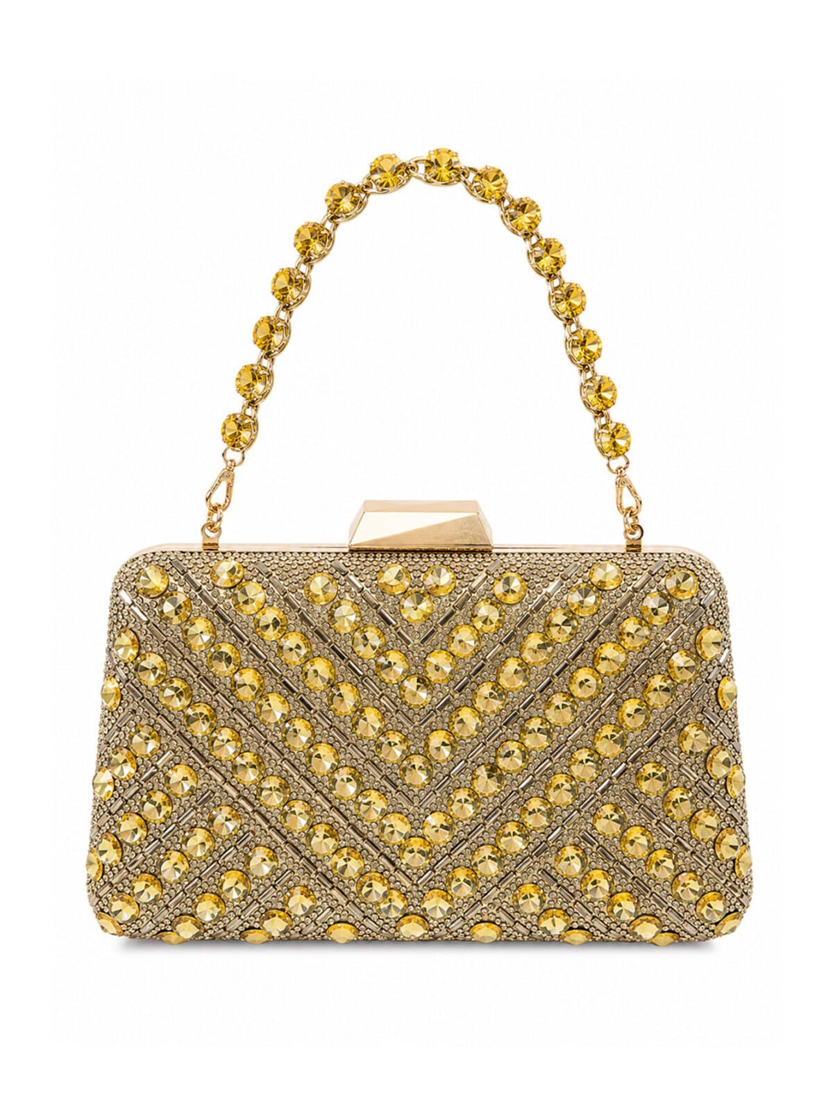 Bolsa Feminina Clutch De Festa Com Strass Luxo Casamento Madrinha Brilho Elegante - Imagem 2
