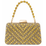 Bolsa Feminina Clutch De Festa Com Strass Luxo Casamento Madrinha Brilho Elegante