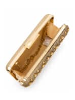 Bolsa Feminina Clutch De Festa Com Strass Luxo Casamento Madrinha Brilho Elegante - Imagem 5