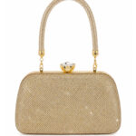 Bolsa Feminina Clutch Luxo Festa Casamento Madrinha Strass Brilho Frente e Verso