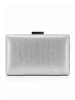 Bolsa Feminina Clutch Festa Prateada Brilho Casamento Formatura Luxo Alça Corrente